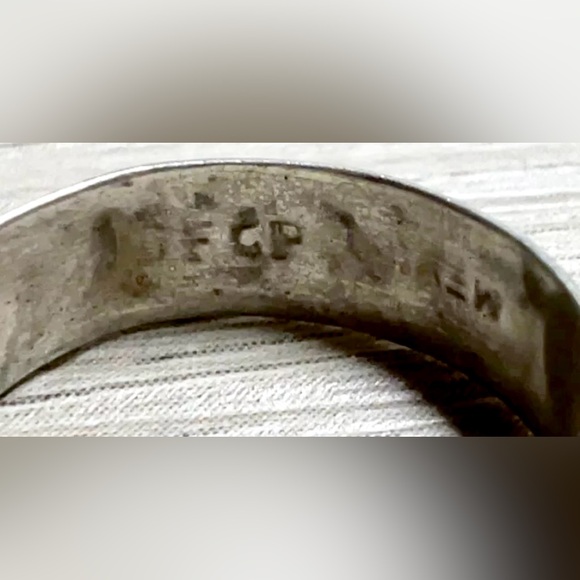 Vintage Mexico Designer DFCP Hallmarked Sterling Silver Flower Orb Ring, Size 6 - Picture 6 of 9